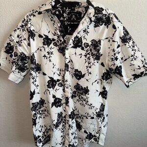 Zumiez Monochrome Floral Men's Shirt